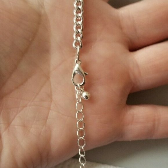 LUCITE MARBLED SAUCER BANGLE BRACELET & NECKLACE - Picture 3 of 8